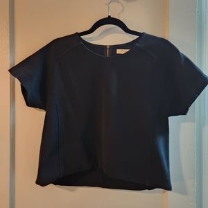 Madewell 100% cotton short-sleeved black top